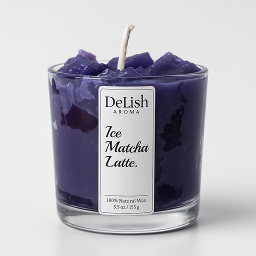 DeLish Aroma Lavender Latte Candle | votives Candle with Scented |Perfect for Home Decor Lighting Gifting | Soy Wax