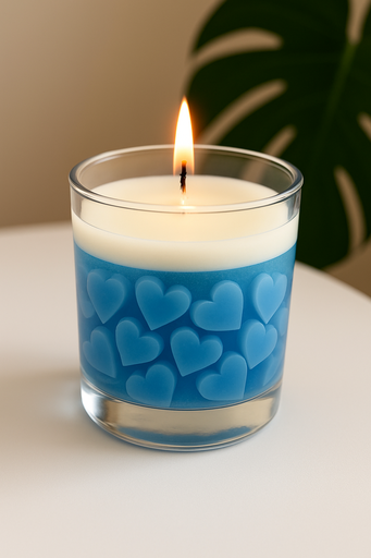 DeLish Aroma™ HeartGlow Gel Candles – Scented Decorative Jar Candle for Home & Gifting  | 200g | 30+ Hour Burn