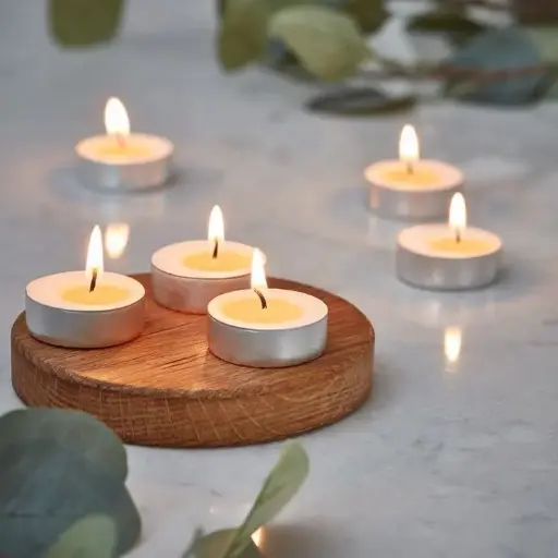 DeLish Aroma Combo of Lavender Fields Fragrance Tea Light Candle with Scented |Perfect for Home Decor Lighting Gifting | Soy Wax 